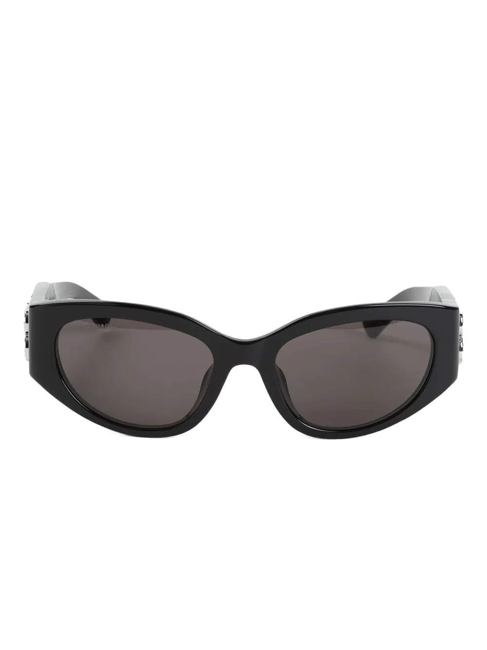 Balenciaga Geometric-frame Sunglasses In 黑色