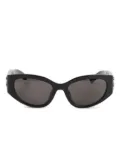 Balenciaga Eyewear geometric-frame sunglasses - Black