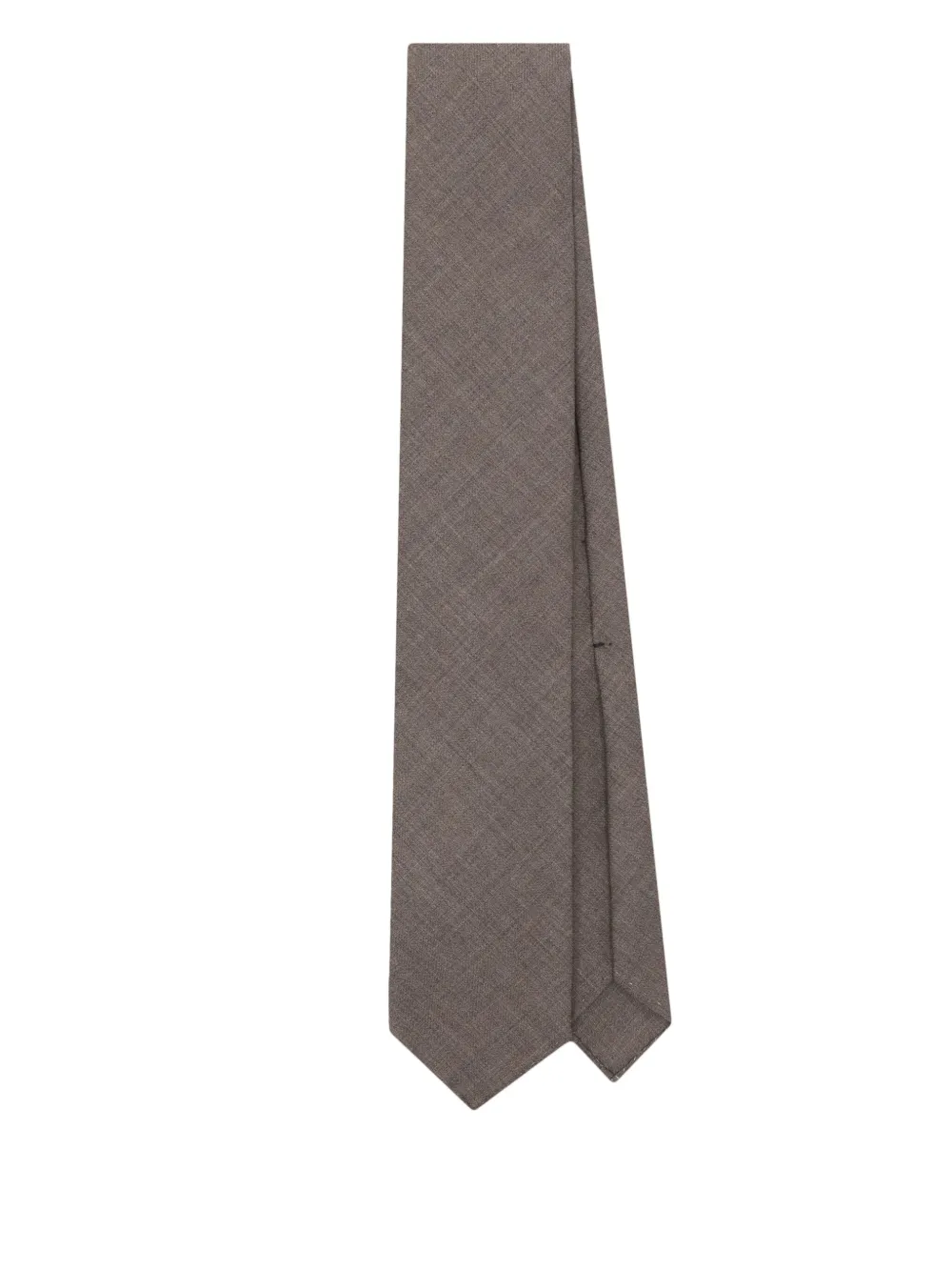 Lardini wool tie - Marron