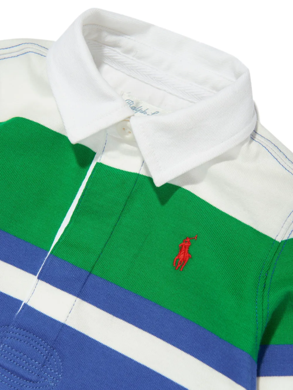 POLO RALPH LAUREN KIDS Gestreepte romper Blauw