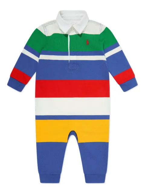 POLO RALPH LAUREN KIDS striped polo romper