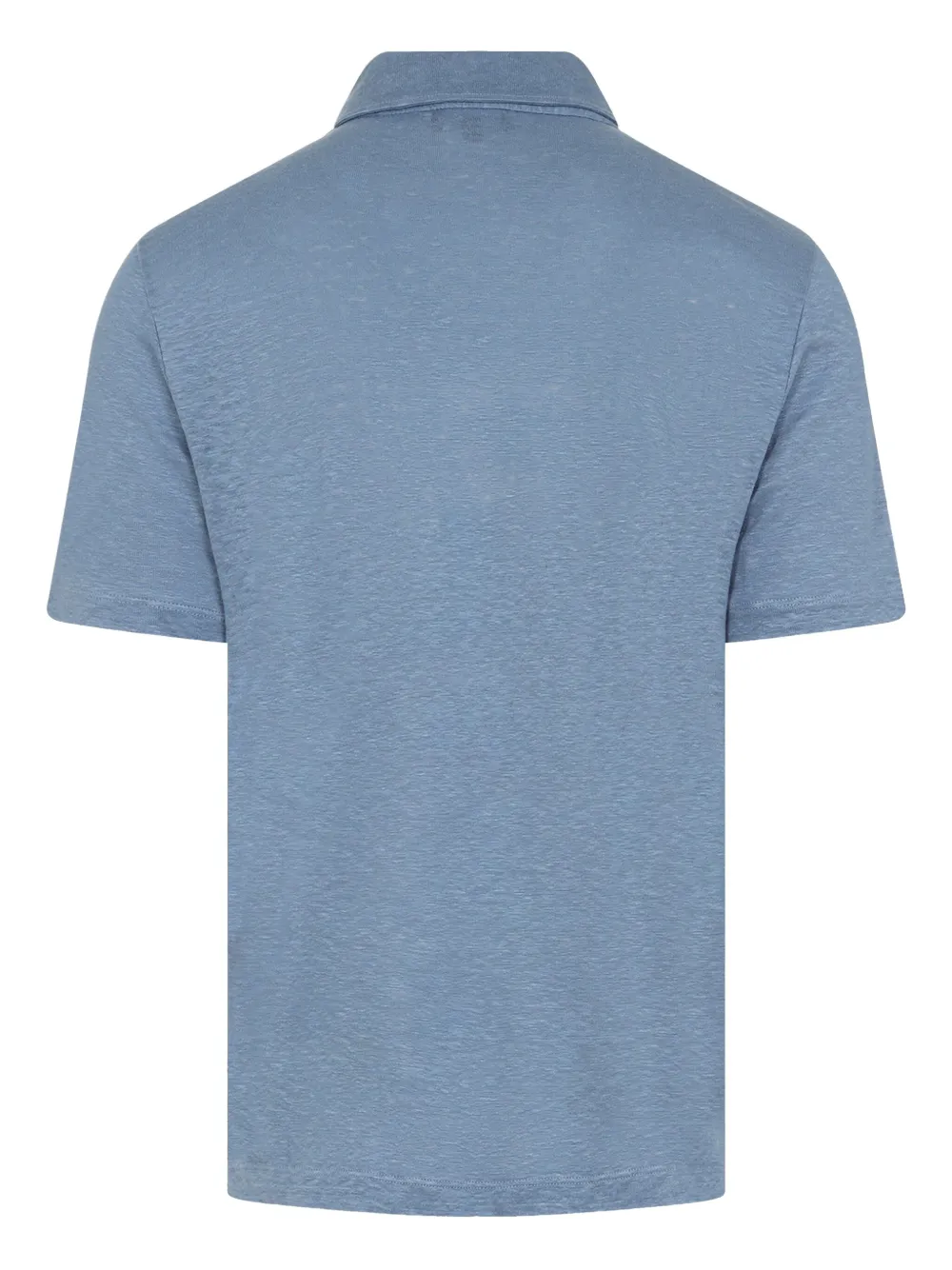 Giorgio Armani linen polo shirt - Blauw