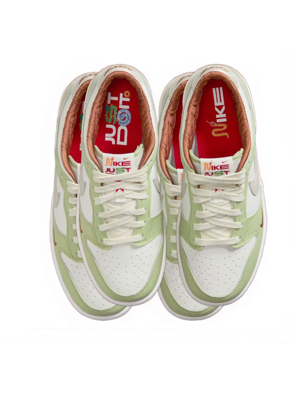 Nike Kids Dunk Low "Year of the Snake" sneakers Groen