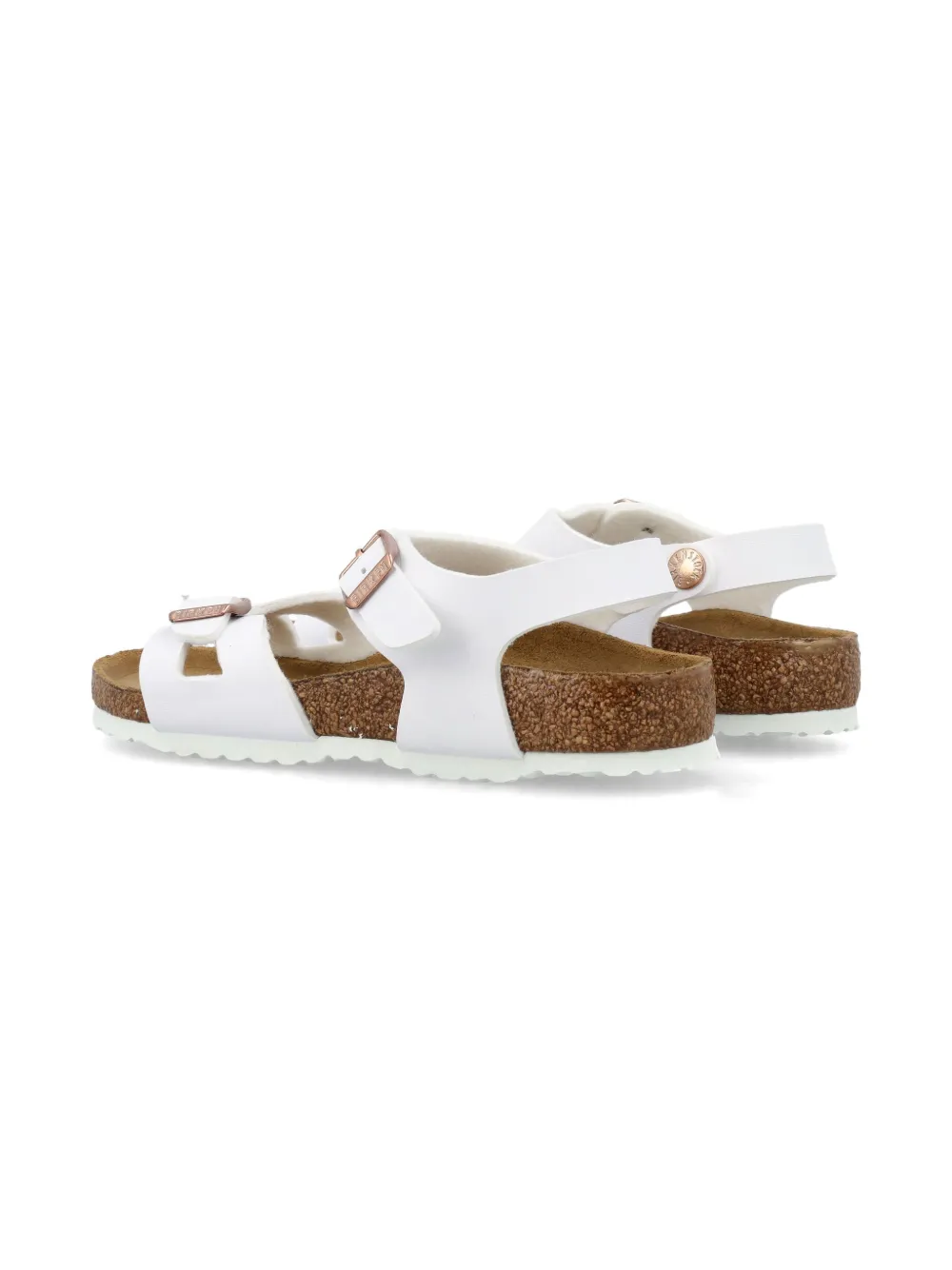 Birkenstock Kids Rio leather sandals White