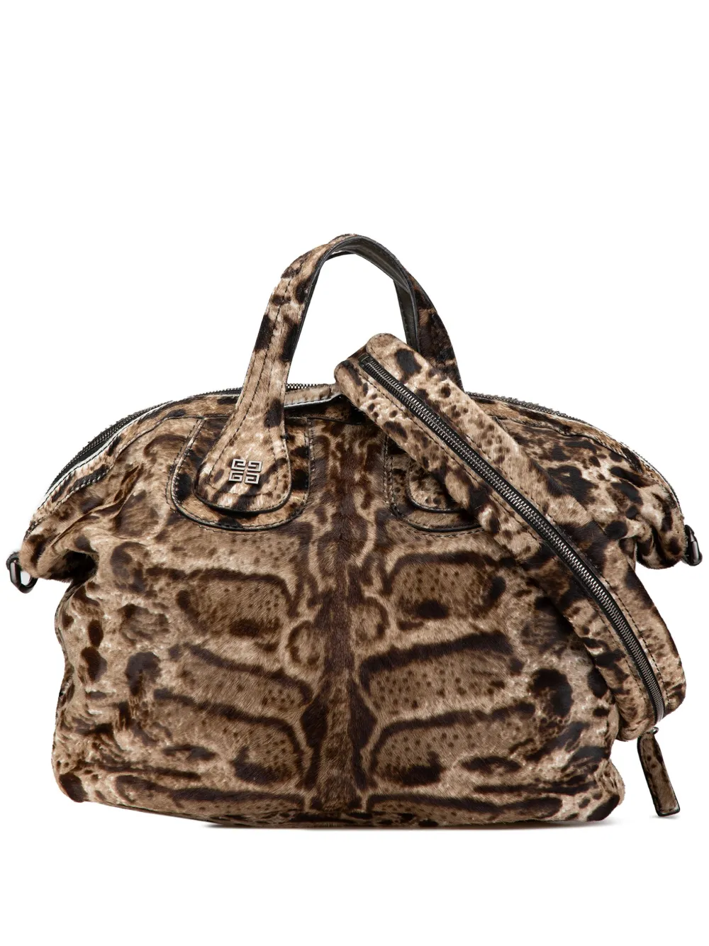 2000-2024 Medium Calf Hair Leopard Print Nightingale satchel