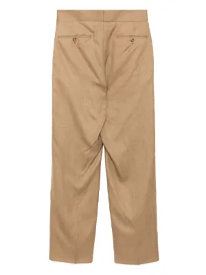 LARDINI Linen trouser with pinces ショルダーバッグ Linen Pants with Zipper | Ann Taylor