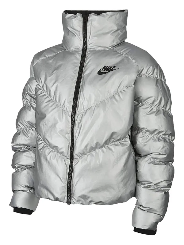 nike silver jacket women's