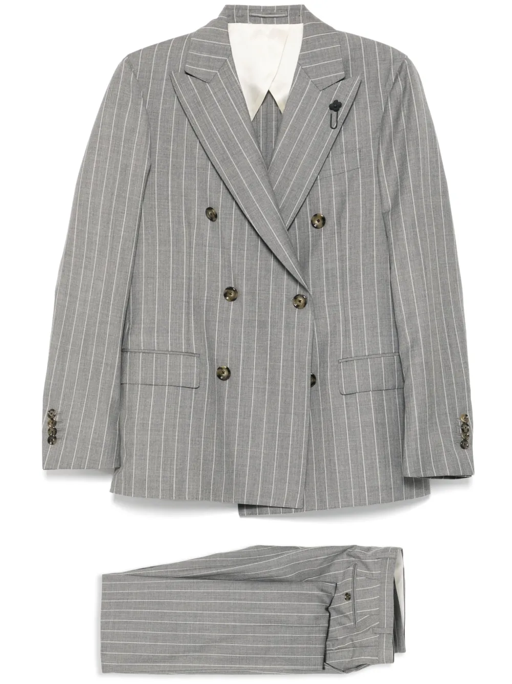 Lardini traje con botones | gris | Image 1