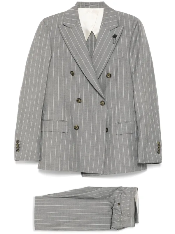 Lardini Wool Suit in Grey