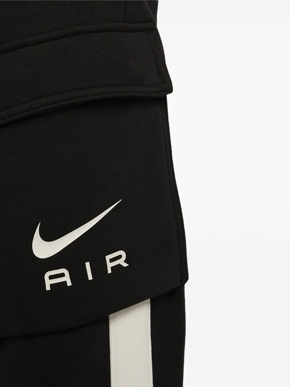 Nike Air Black/Summit White fleece cargo broek - Zwart