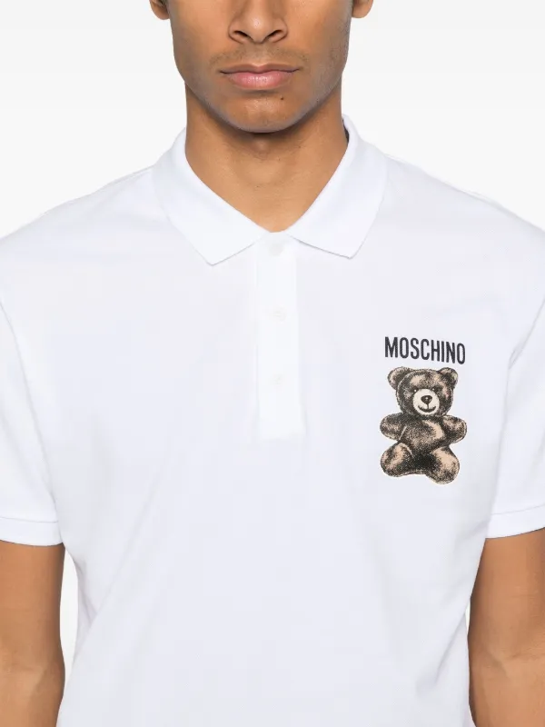 Moschino Teddy Bear Polo Shirt White FARFETCH PH