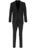 BOSS checked single-breasted suit - Grey