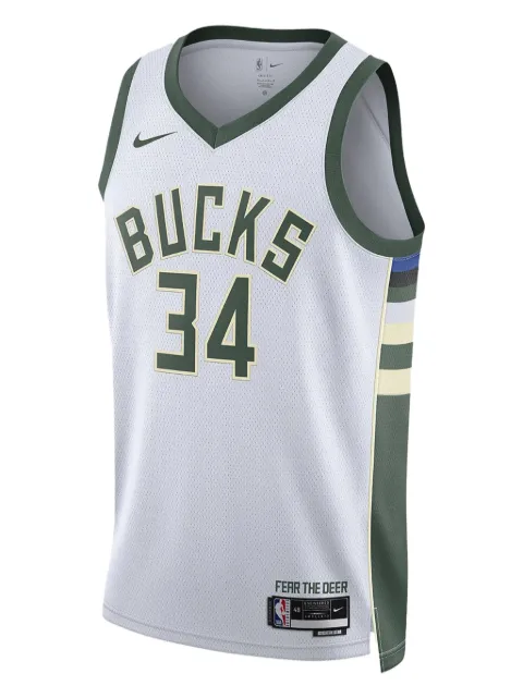 Nike Milwaukee Bucks 22/23 Dri-FIT NBA White swingman jersey