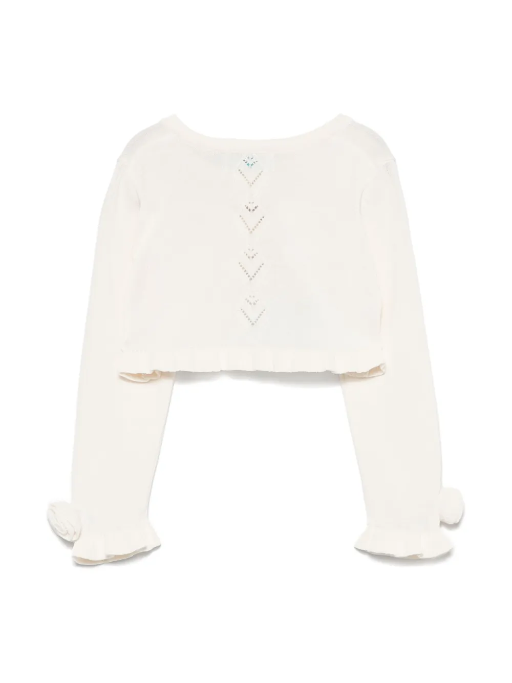 Abel & Lula openwork cardigan - Beige