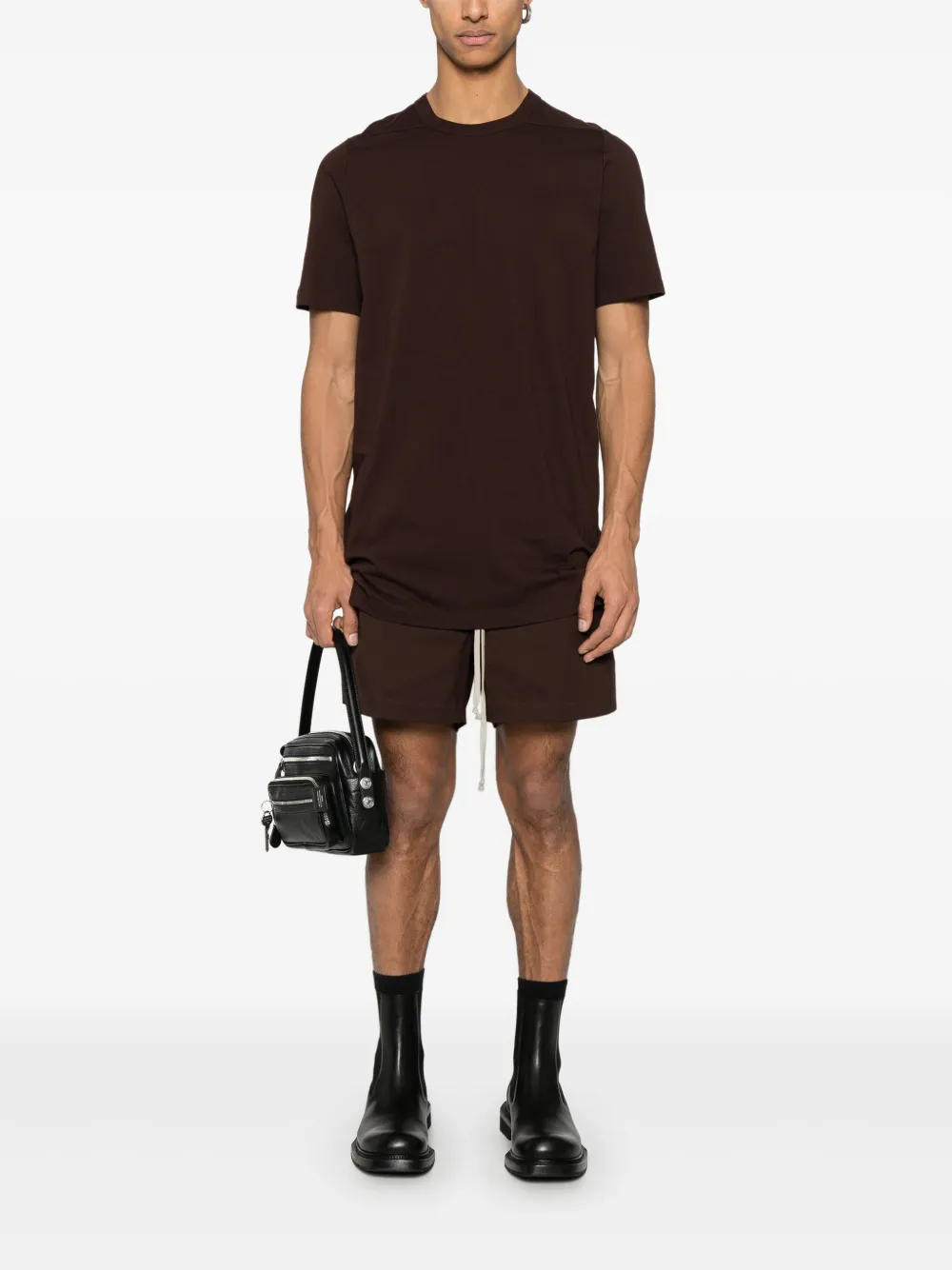 Rick Owens T-shirt met print - Bruin