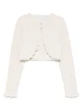 Abel & Lula frill tricot cardigan - Neutrals