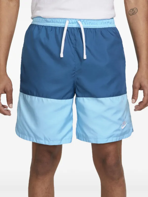 nike woven flow shorts blue