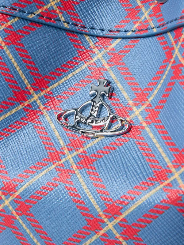 Vivienne Westwood チェック バケットバッグ | ブルー | FARFETCH JP