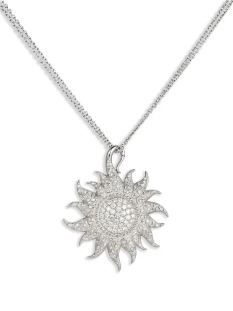 Rewind Vintage Affairs collar Sol Y Sombra en oro blanco de 18kt con diamantes