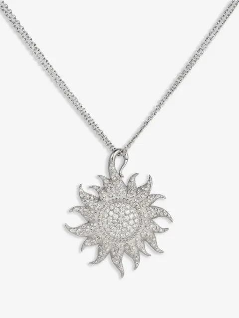 Rewind Vintage Affairs collar Sol Y Sombra en oro blanco de 18kt con diamantes