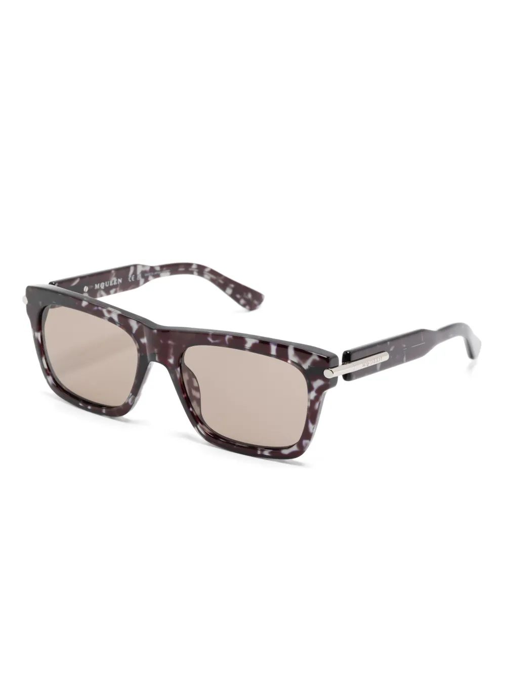 Alexander McQueen square-frame sunglasses - Zwart