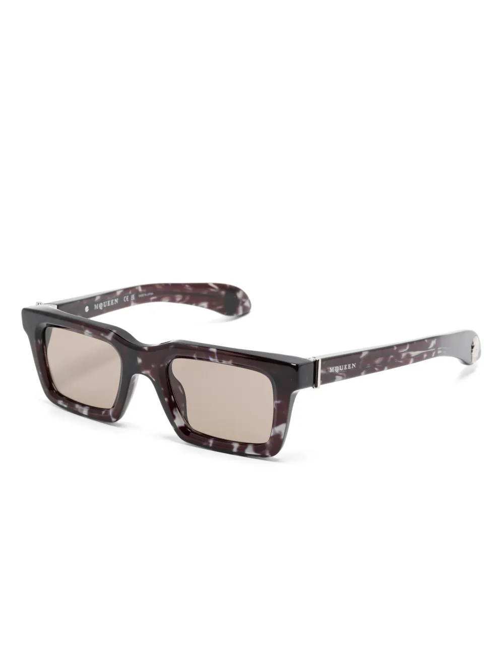 Alexander McQueen square-frame sunglasses - Zwart