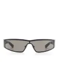 Alexander McQueen rectangle-frame sunglasses - Black