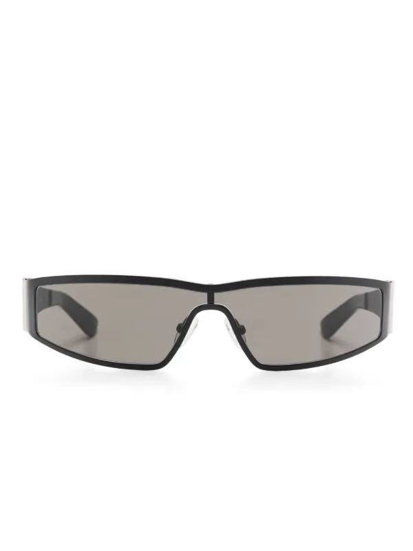 ALEXANDER MCQUEEN スクエアオーバーサイズフレームサングラス Alexander McQueen Eyewear スクエアフレーム サングラス