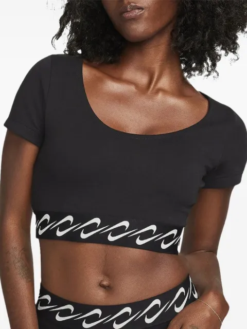 Nike t-shirt Swoosh 'Black/Sail'