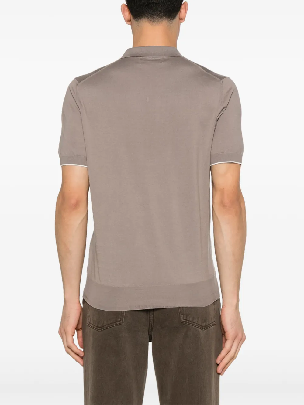 Brunello Cucinelli T-shirt met V-hals Bruin