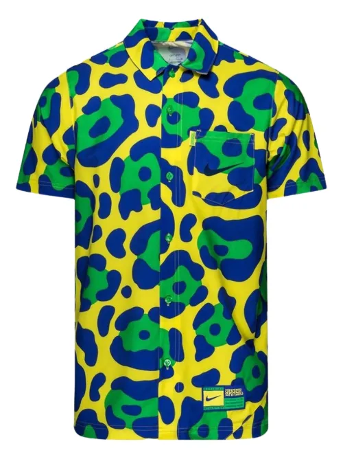 Chemise Brazil 'Dynamic Yellow/Green Spark/Paramount Blue/Paramount' - Nike - Modalova