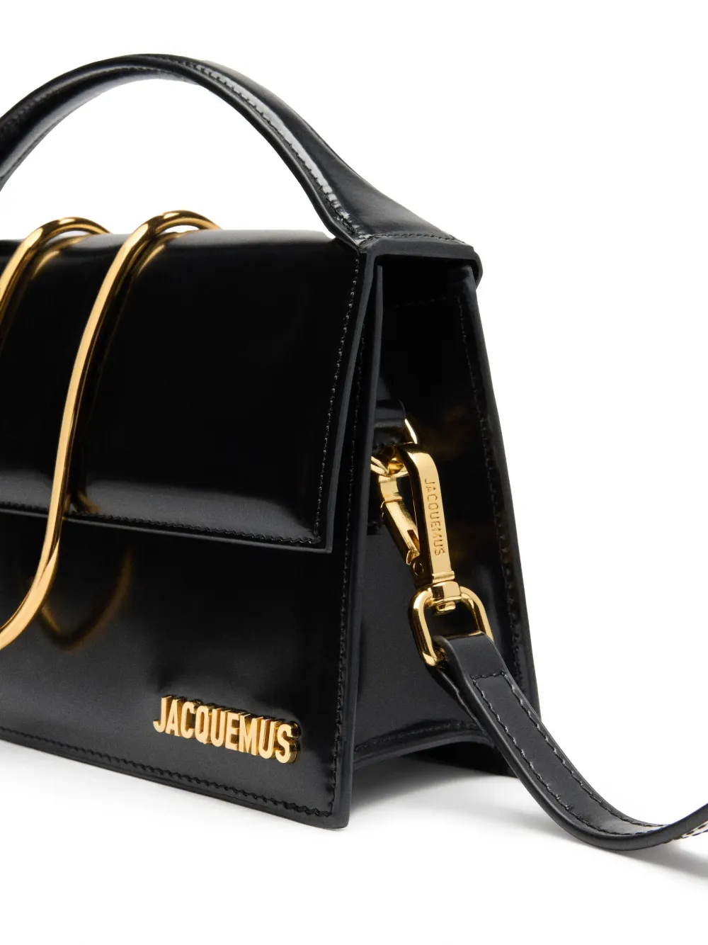 Jacquemus Le Grand Bambino suède shopper Zwart