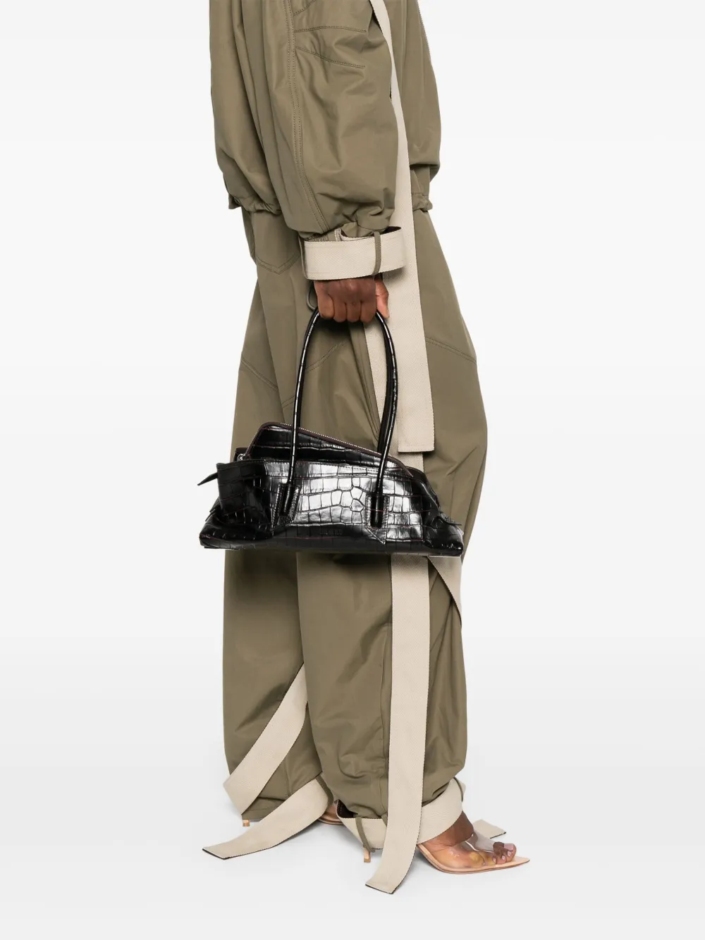 The Attico small La Passeggiata tote bag Bruin