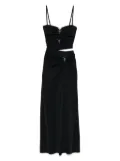 Christopher Esber Orbit ruched dress - Black