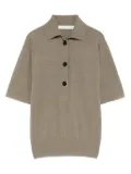 Christopher Esber knitted polo top - Grey