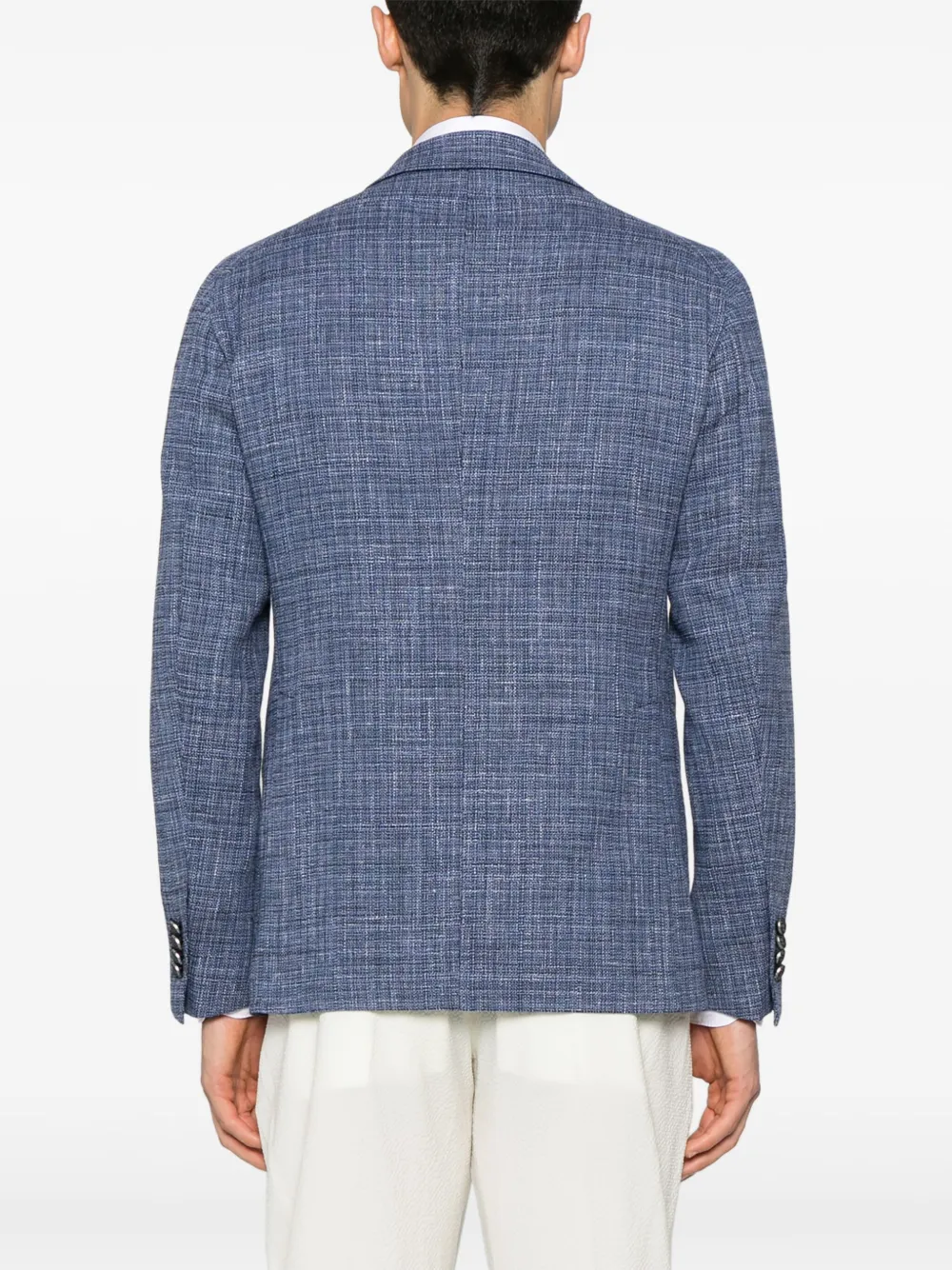 Shop Tagliatore Single-breasted Blazer In Blue