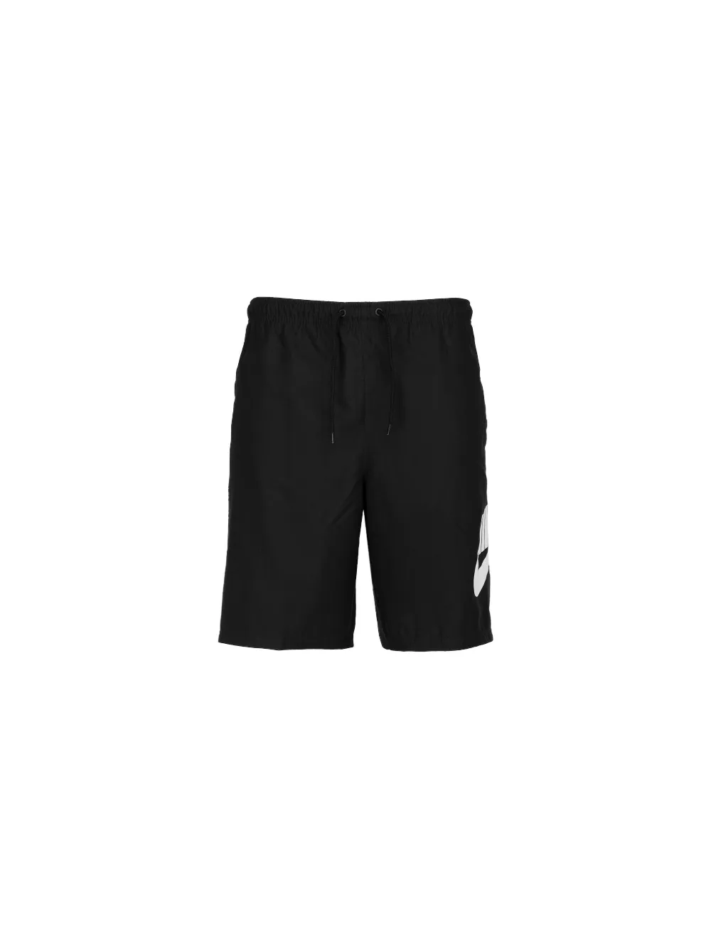 Nike Nylon Swim Shorts With Printed Logo In Black