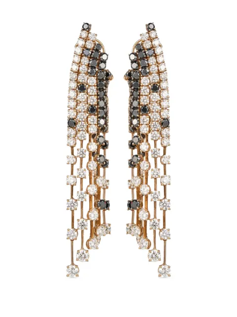 Rewind Vintage Affairs 14K yellow gold Waterfall diamond earrings