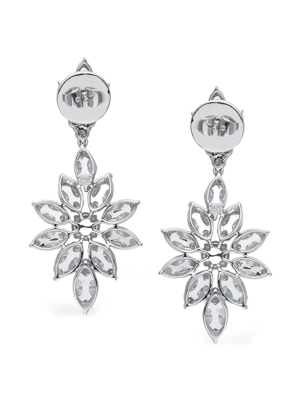 18k White Gold Korloff Diamond Earrings