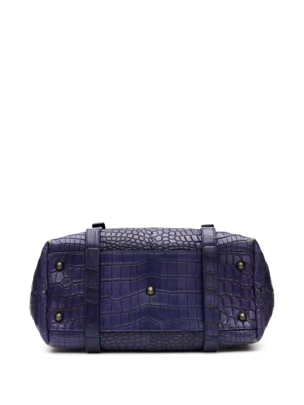 Bottega Veneta Pre-Owned crocodile-embossed Leather Tote Bag