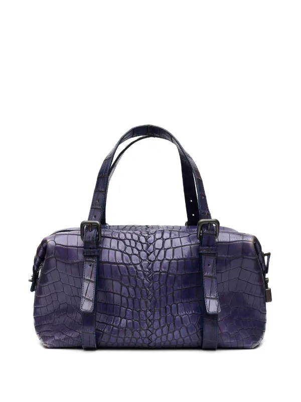 Bottega Veneta Pre-Owned crocodile-embossed Leather Tote Bag