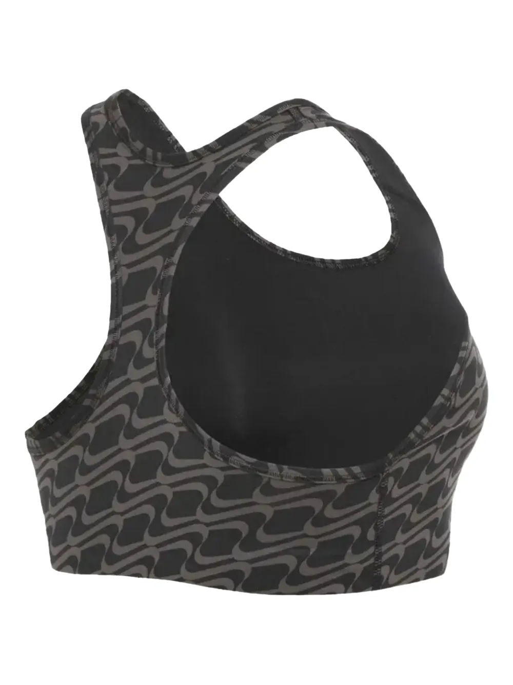 Nike Dri-Fit Swoosh Iconic AOP GX sports bra Zwart