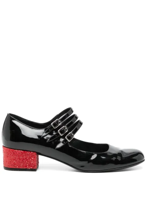 Saint Laurent Pre-Owned triple-strap Mary Jane pumps