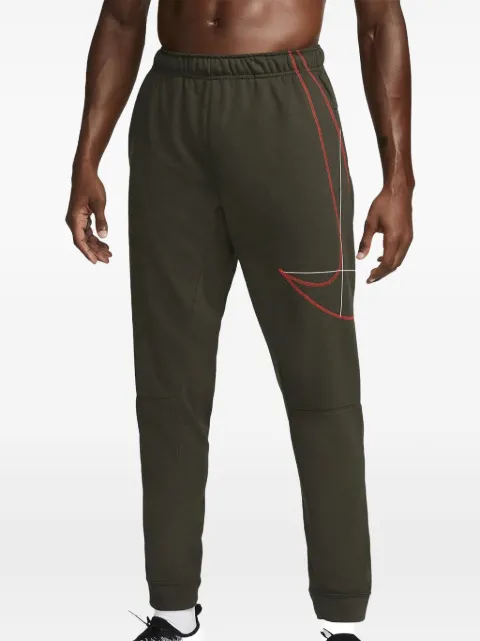 Nike Dri-FIT "Sequoia/Picante Red" track trousers