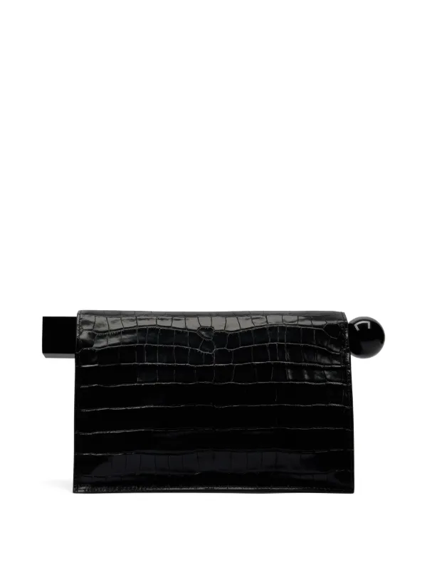 Jacquemus La Pochette Rond Carré Clutch Bag | Black | FARFETCH