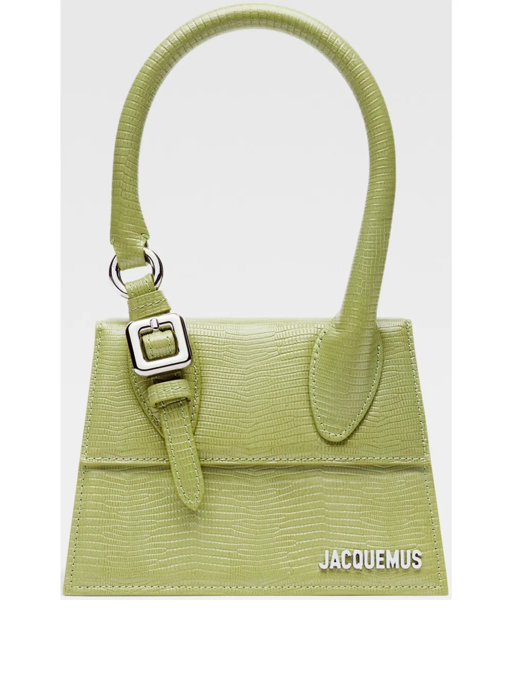 Jacquemus Le Chiquito Moyen Boucle Top Handle Bag In 绿色