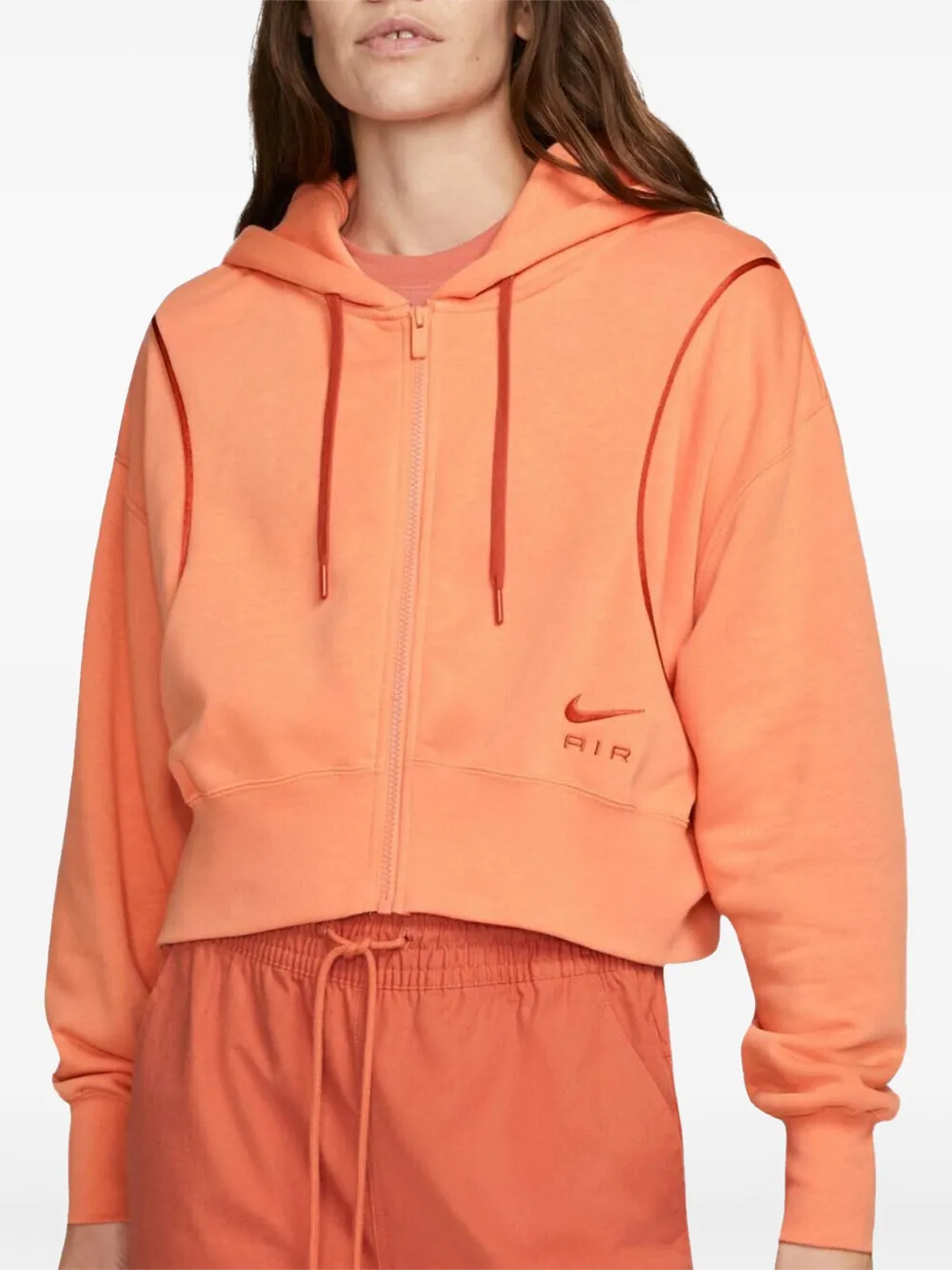 Swoosh-embroidered "Orange" hoodie