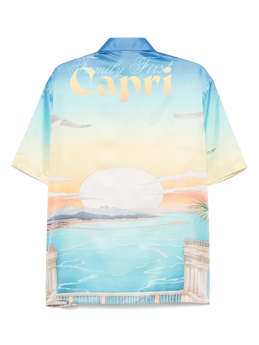 Family First Capri shirt - Blauw