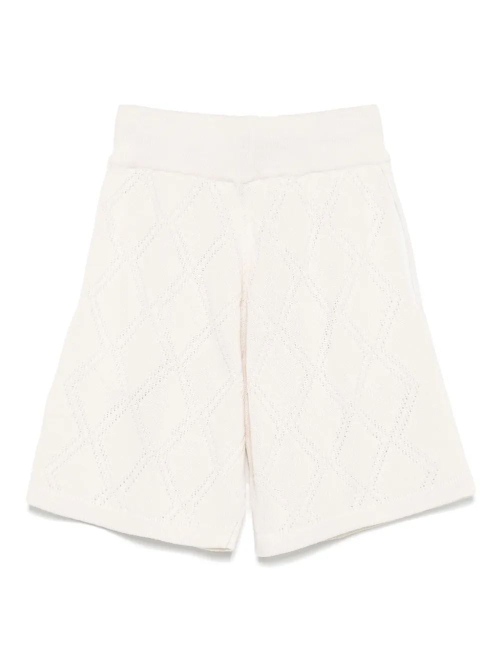 Family First Gevlochten shorts - Beige