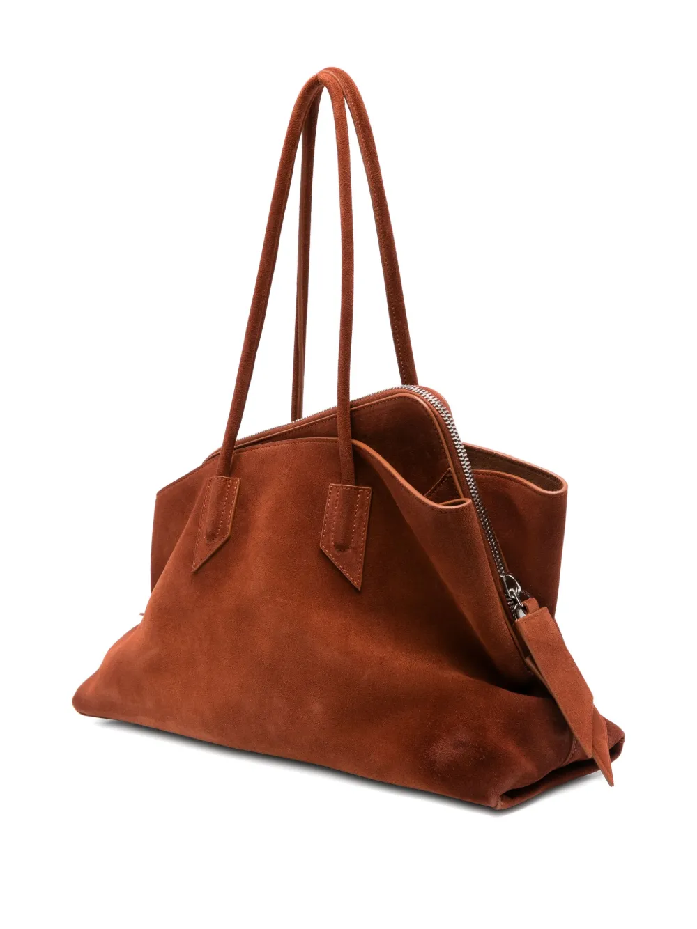 The Attico medium La Passeggiata shoulder bag Bruin